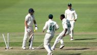 South Africa v England - Third Test - St George's Park, Port Elizabeth, South Africa - January 16, 2020 South Africa's Kagiso Rabada celebrates taking the wicket of England's Joe Root REUTERS/Siphiwe Sibeko 