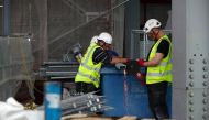 Workers are seen at the construction site of 22 Bishopsgate in London, Britain June 25, 2019. Picture taken June 25, 2019. Reuters/Hannah McKay