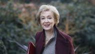 Britain's Business Secretary Andrea Leadsom arrives in Downing Street in central London on January 21, 2020 to attend a meeting of the cabinet. / AFP / Tolga AKMEN