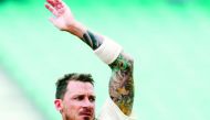 In this file photo taken on February 16, 2019 South Africa's Dale Steyn is about to bowl on day 4 of the first Test match between South Africa and Sri Lanka held at the Kingsmead Stadium in Durban. AFP / Anesh Debiky