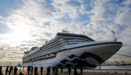 Cruise ship Diamond Princess anchored at Daikoku Pier Cruise Terminal in Yokohama Journalists are seen next to the Cruise ship Diamond Princess, where 10 more people were tested positive for coronavirus on Thursday, as it is anchored at Daikoku Pier Cruis