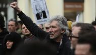 Songwriter and singer Roger Waters and a group of supporters of Wikileaks founder Julian Assange stage a demonstration in support of him, ahead of the preliminary hearing, in front of High Commission of Australia (Australia House) on February 22, 2020 in 