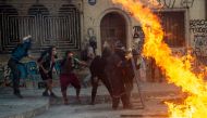 Demonstrators clash with the police during a protest against Chilean President Sebastian Pinera's government in Santiago on March 02, 2020. AFP / Martin Bernetti 