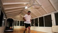 Former Bolivian President Evo Morales exercises at his home, in Buenos Aires, Argentina March 3, 2020. Reuters/Agustin Marcarian    
 