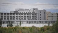 A facility believed to be a re-education camp where mostly Muslim ethnic minorities are detained, north of Akto in China's northwestern Xinjiang region on June 4, 2019. AFP / Greg Baker
 