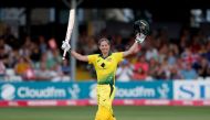 File photo of Australia's Meg Lanning celebrates reaching her century against England. Action Images via Reuters/Peter Cziborra/File Photo