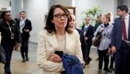 FILE PHOTO: Senator Maria Cantwell (D-WA) arrives as the impeachment trial of U.S. President Donald Trump continues in Washington, U.S., January 23, 2020. REUTERS/Joshua Roberts