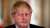 Britain's Prime Minister Boris Johnson speaks at a news conference addressing the government's response to the novel coronavirus COVID-19 outbreak, at 10 Downing Street in London on March 12, 2020. AFP pool / Simon Dawson 