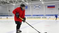 Valentina Fyodorova, 80, the captain of a senior women's hockey team, attends a training session in the village of Bereznik in Arkhangelsk region, Russia March 5, 2020. Reuters/Evgenia Novozhenina