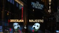 (FILES) In this file photo signage of the Broadway play 