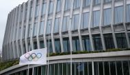 The headquarters of the International Olympic Committee (IOC) is seen in Lausanne on March 22, 2020, as doubts increase over whether Tokyo can safely host the summer Games amid the spread of the COVID-19.  / AFP / FABRICE COFFRINI