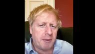 A still image from footage released by 10 Downing Street on April 3, 2020 shows Britain's Prime Minister Boris Johnson in 10 Downing Street central London giving an update on his condition after he announced that he had tested positive for the new coronav