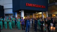 NHS staff take part in a national 