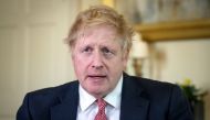 Prime Minister Boris Johnson thanks the NHS in a video message on Easter Sunday, in 10 Downing Street, London, Britain, April 12, 2020?