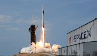 FILE PHOTO: A SpaceX Falcon 9 rocket and Crew Dragon spacecraft carrying NASA astronauts Douglas Hurley and Robert Behnken lifts off during NASA's SpaceX Demo-2 mission to the International Space Station from NASA's Kennedy Space Center in Cape Canaveral,