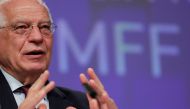 European High Representative of the Union for Foreign Affairs, Josep Borrell talks during a video news conference on external action of the EU in the next multi annual framework in Brussels, Belgium, June 2, 2020. Olivier Hoslet/ Pool via REUTERS