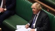 A handout photograph released by the UK Parliament shows Britain's Prime Minister Boris Johnson speaking during Prime Minister's Questions (PMQs) in the House of Commons in London on June 24, 2020. AFP PHOTO / Jessica Taylor /UK Parliament