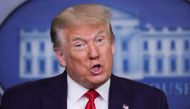 US President Donald Trump speaks during a press briefing on the US economy and new US employment and unemployment numbers in the Brady Press Briefing Room at the White House in Washington, U.S., July 2, 2020. REUTERS/Tom Brenner