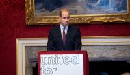 Britain's Prince William delivers a speech during a meeting of the United for Wildlife Taskforces in London, Britain January 21, 2020. Victoria Jones/Pool via REUTERS/File Photo