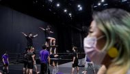 Performers train for the Cirque du Soleil 