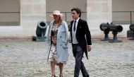 FILE PHOTO: Britain's Princess Beatrice and property tycoon Edoardo Mapelli Mozzi attend the wedding ceremony of Jean-Christophe Napoleon Bonaparte and Olympia von Arco-Zinneberg at the Saint-Louis des Invalides Cathedral in Paris, France, October 19, 201