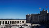 A general view of a state tribute ceremony in memory of Spain's coronavirus disease (COVID-19) victims, at the Royal Palace in Madrid, Spain July 16, 2020. REUTERS/Sergio Perez
