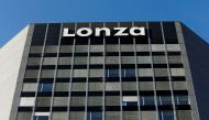FILE PHOTO: The logo of Lonza is seen at its headquarters in Basel, Switzerland, December 15, 2016. REUTERS/Arnd Wiegmann/File Photo
