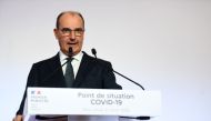 French Prime Minister Jean Castex addresses a press conference on the situation of the novel coronavirus (Covid-19) in France, at the Hotel de Matignon in Paris on August 27, 2020. / AFP / POOL / CHRISTOPHE ARCHAMBAULT
