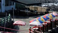 A shop that has been closed temporarily is seen amid the coronavirus disease (COVID-19) outbreak on Jeju island, South Korea, August 28, 2020. REUTERS/Heo Ran
