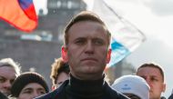 FILE PHOTO: Russian opposition politician Alexei Navalny takes part in a rally to mark the 5th anniversary of opposition politician Boris Nemtsov's murder and to protest against proposed amendments to the country's constitution, in Moscow, Russia February