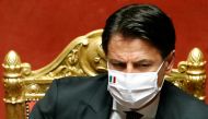 FILE PHOTO: Italian Prime Minister Giuseppe Conte attends a session of the upper house of parliament, following the outbreak of the coronavirus disease (COVID-19), in Rome, Italy, July 28, 2020. REUTERS/Remo Casilli
