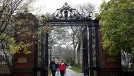 FILE PHOTO: Students walk on the campus of Yale University in New Haven, Connecticut November 12, 2015. REUTERS/Shannon Stapleton/File Photo
