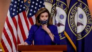 FILE PHOTO: House Speaker Nancy Pelosi introduces legislation to create 25th Amendment commission during news conference on Capitol Hill in Washington