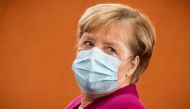 German Chancellor Angela Merkel attends the weekly cabinet meeting in Berlin, Germany, October 14, 2020. Michael Kappeler/Pool via Reuters