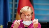 German Chancellor Angela Merkel attends the weekly cabinet meeting in Berlin, Germany, October 14, 2020. Michael Kappeler/Pool via Reuters