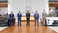 Officials of AAB Lexus during the launch of the new 2021 LC 500 Convertible at the Lexus showroom in Doha recently. 