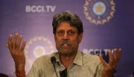 FILE PHOTO: Kapil Dev, former Indian cricket captain and a member of the country's cricket board BCCI's Cricket Advisory Committee, speaks during a news conference to announce its team's coach, in Mumbai, India, August 16, 2019. REUTERS/Francis Mascarenha
