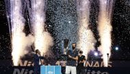 Tennis - ATP Finals - The O2, London, Britain - November 22, 2020 Russia's Daniil Medvedev lifts the trophy as he celebrates winning the final match against Austria's Dominic Thiem Action Images via Reuters/Paul Childs

