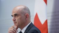Swiss Interior Minister Alain Berset attends a news conference on the outbreak of the coronavirus disease (COVID-19) in Bern, Switzerland, December 4, 2020. REUTERS/Denis Balibouse