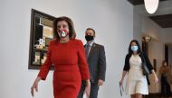 In this file photo taken on December 4, 2020, US Speaker of the House Nancy Pelosi, Democrat of California, leaves after speaking during her weekly press briefing at Capitol Hill, in Washington, DC. AFP / Nicholas Kamm