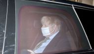 Britain's Prime Minister Boris Johnson wearing a face mask leaves BBC Broadcasting House, in London, Britain January 3, 2021. REUTERS/Simon Dawson