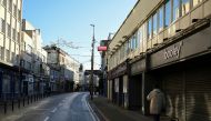 FILE PHOTO: An empty city centre shopping streets is seen after the government imposed the highest level of restrictions amid the spread of the coronavirus disease (COVID-19) pandemic, in Galway, Ireland, January 1, 2021. REUTERS/Clodagh Kilcoyne