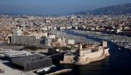 FILE PHOTO: An aerial view shows the Museum of European and Mediterranean Civilisations (MUCEM) and the Fort Saint-Jean in Marseille, France, February 17, 2016. Picture taken February 17, 2016. REUTERS/Jean-Paul Pelissier/File Photo