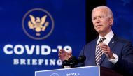 FILE PHOTO: U.S. President-elect Joe Biden delivers remarks on the U.S. response to the coronavirus disease (COVID-19) outbreak, at his transition headquarters in Wilmington, Delaware, U.S., December 29, 2020. REUTERS/Jonathan Ernst/File Photo
