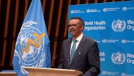 Tedros Adhanom Ghebreyesus, director general of World Health Organization (WHO) speaks at the virtual 73rd World Health Assembly (WHA) following the coronavirus disease (COVID-19) outbreak in Geneva, Switzerland, May 18, 2020. Christopher Black/WHO/Handou