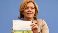 German Agriculture Minister Julia Kloeckner presents the results of the forest status survey during a news conference in Berlin, Germany, on February 24, 2021. Reuters/Annegret Hilse