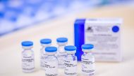 Vials of the Sputnik V (Gam-COVID-Vac) vaccine are seen at the Del-Pest Central Hospital in Budapest, Hungary, February 12, 2021. Zoltan Balogh/MTI/MTVA/Pool via REUTERS/File Photo