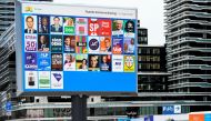 An election sign is seen in The Hague, Netherlands March 9, 2021. Picture taken March 9, 2021. REUTERS/Piroschka van de Wouw