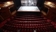 General view inside the Apollo Theatre on Shaftesbury Avenue, in London, Britain, March 15, 2021. Picture taken March 15, 2021. REUTERS/Henry Nicholls