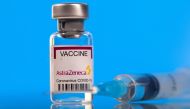A vial labelled with the AstraZeneca coronavirus disease (COVID-19) vaccine is seen in this illustration picture taken March 19, 2021. REUTERS/Dado Ruvic/Illustration/File Photo